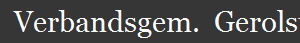   Verbandsgem.  Gerolstein