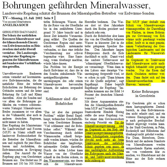 Erdwrme Hering TV 15 07 2002