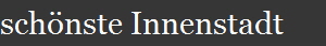sch�nste Innenstadt